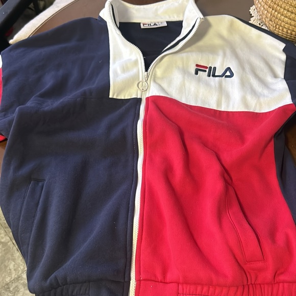 Sweater fila  black  and red y white small - Picture 3 of 5